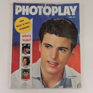 Vintage 1959 Photoplay Magazine - Rick Nelson On Cover
